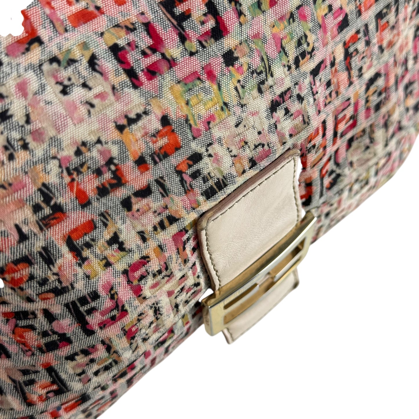 Fendi Vintage Zucchino Floral Mama Baguette Bag