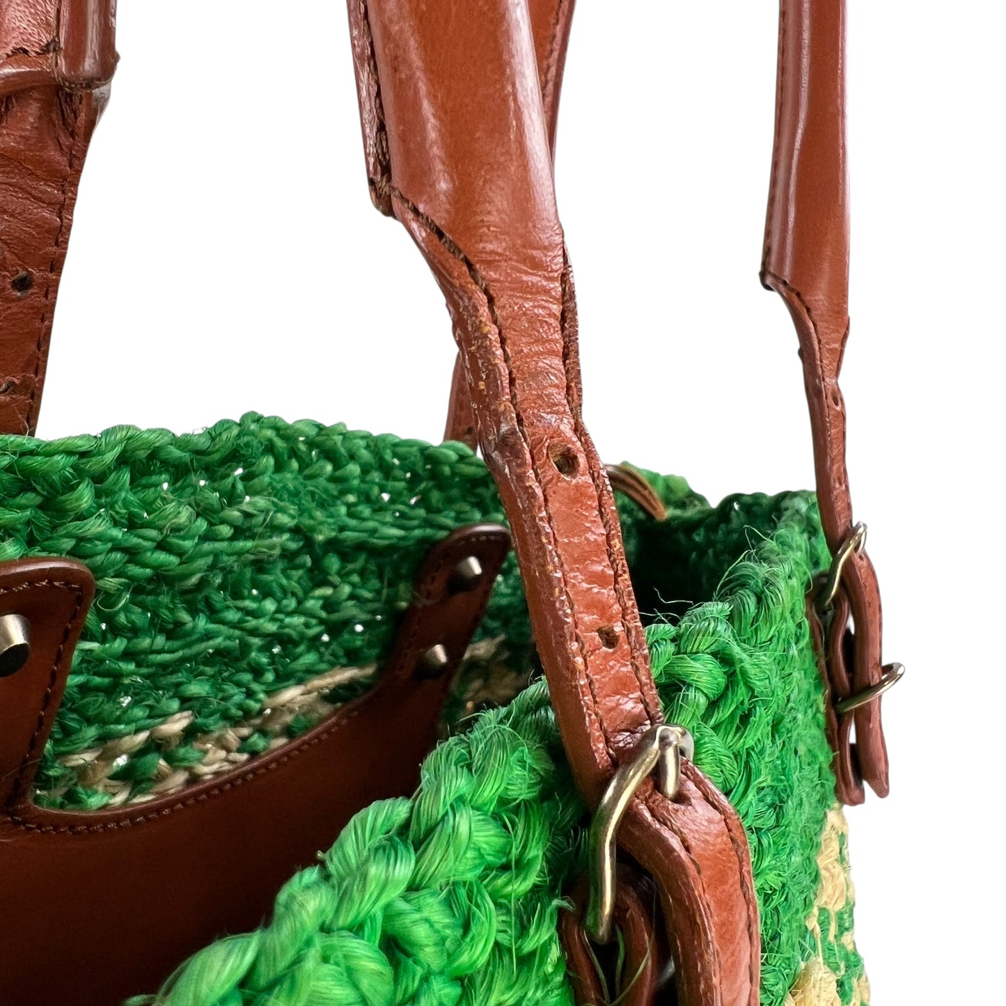 Balenciaga Raffia Tote Bag