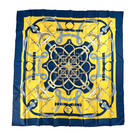 Hermes Eperon d’ Or Silk Scarf