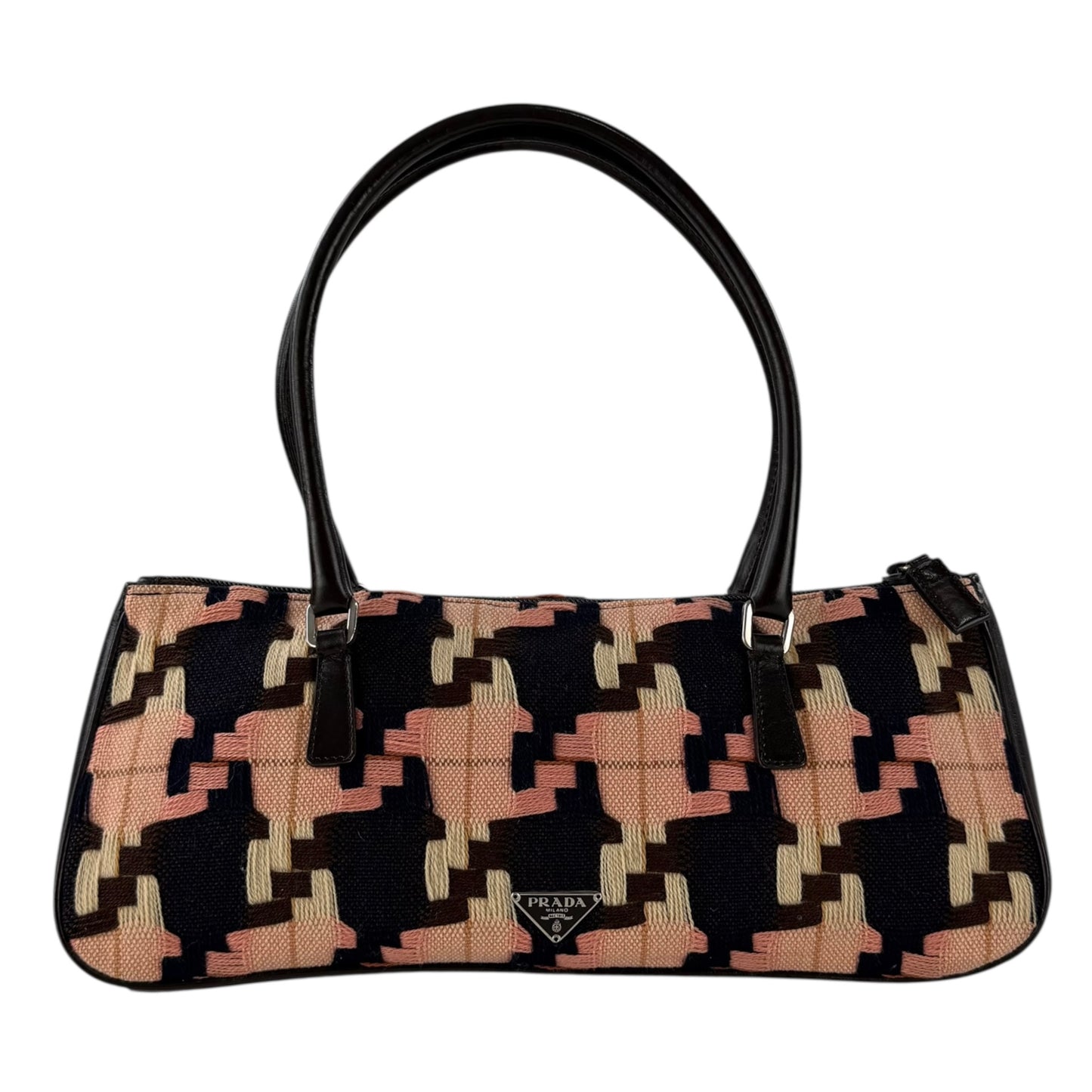 Prada Multicolor Knit Shoulder Bag
