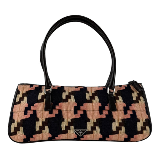 Prada Multicolor Knit Shoulder Bag