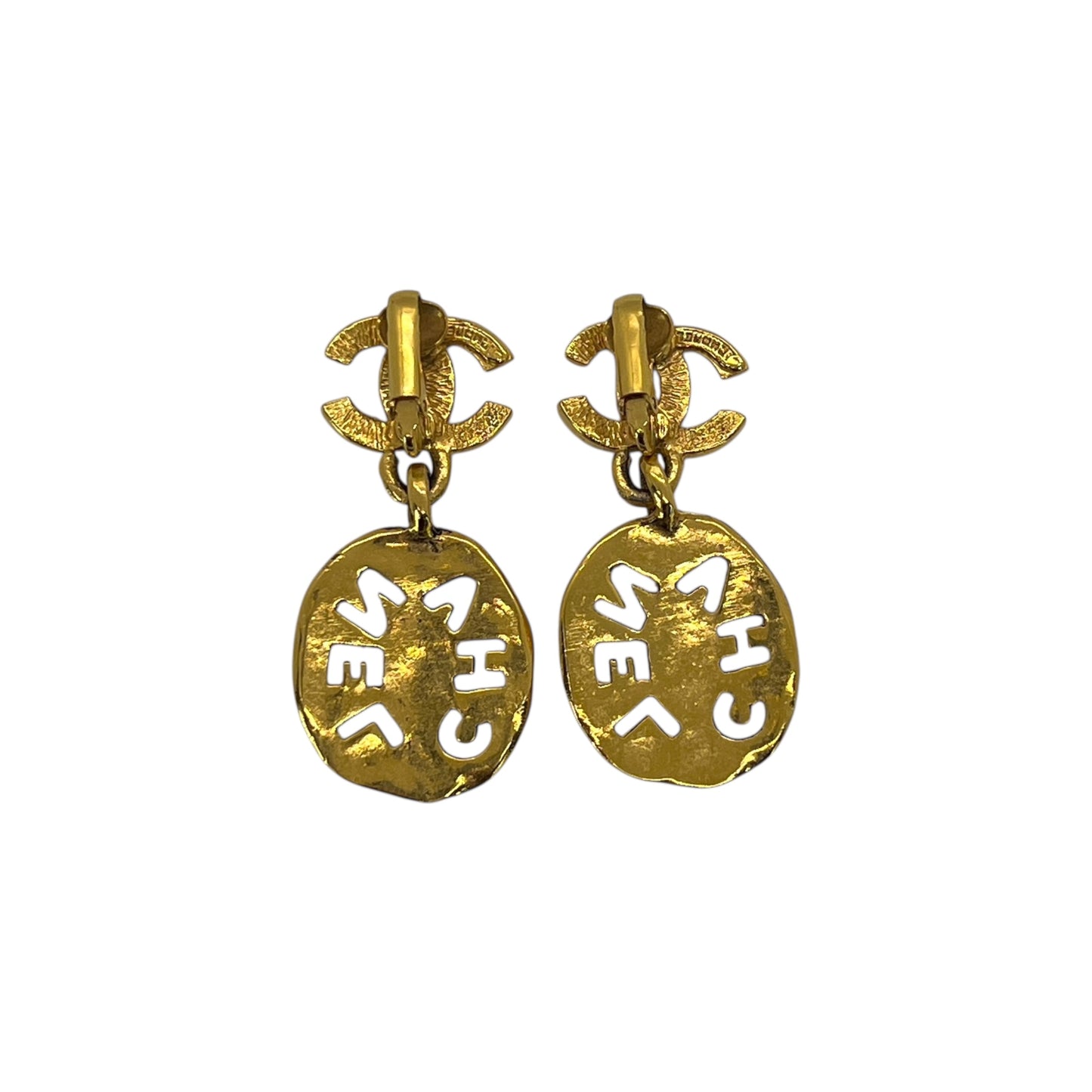 Chanel Vintage Plate Earrings