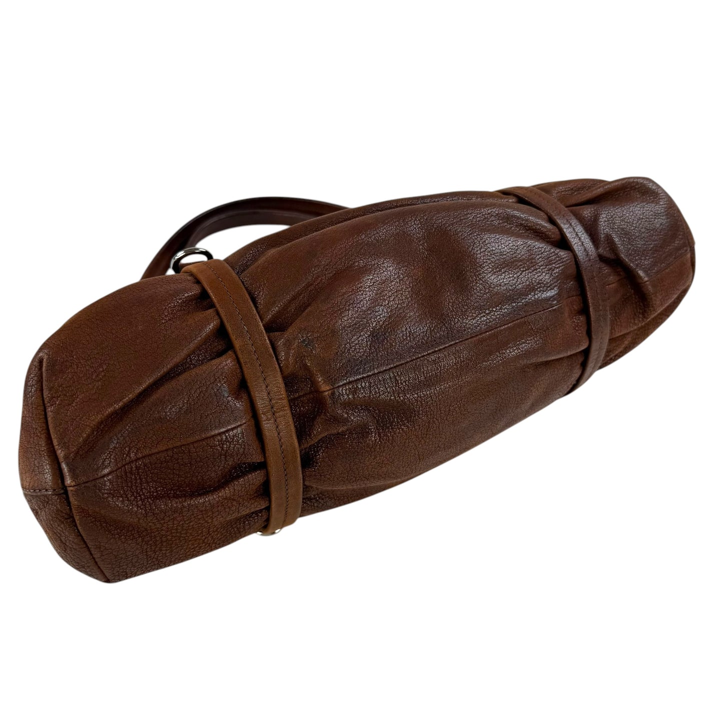 Prada Antic Easy Flap Leather Shoulder Bag