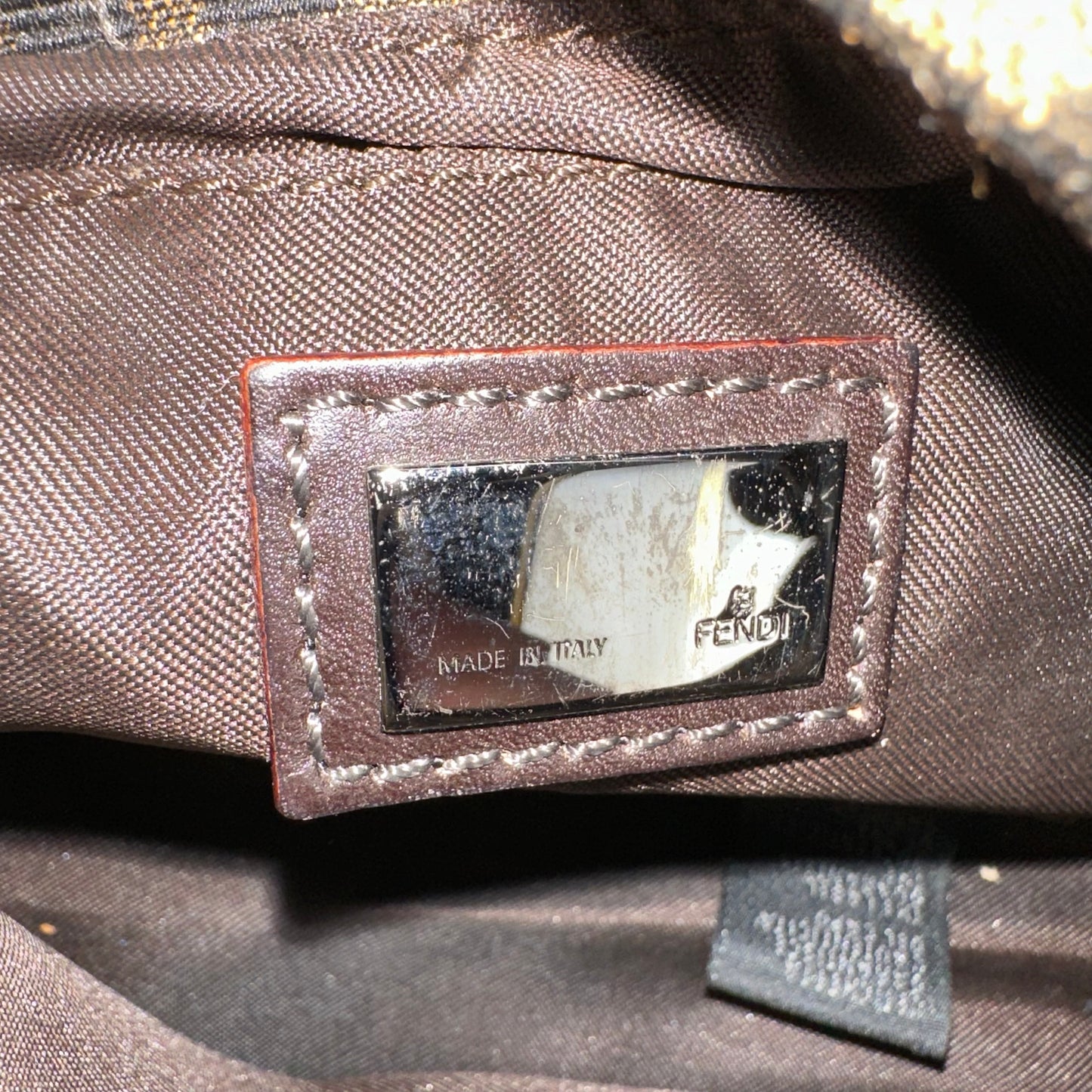 Fendi Zucca Mini Mama Baguette Bag