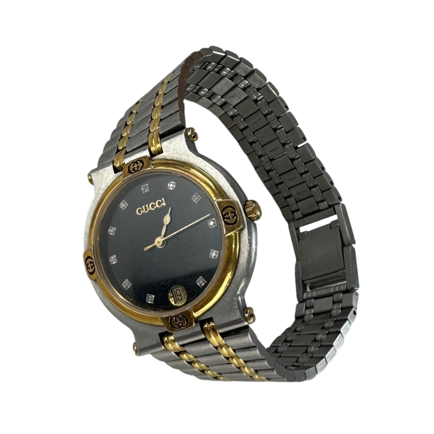 Gucci Vintage Diamond Bezel Watch