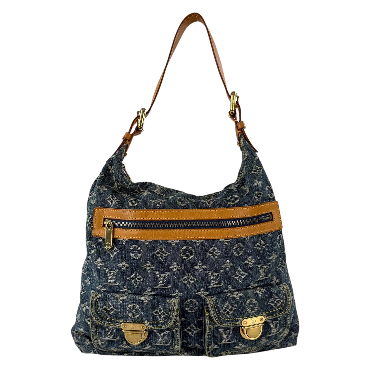 Louis Vuitton Monogram Denim Baggy GM Shoulder Bag