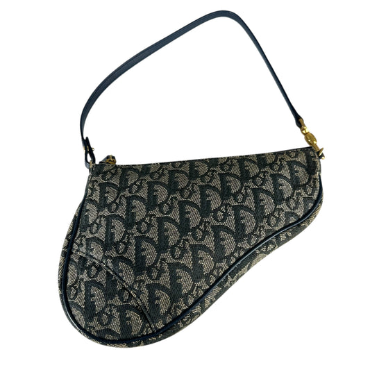 Dior Vintage Trotter Saddle Pochette Bag