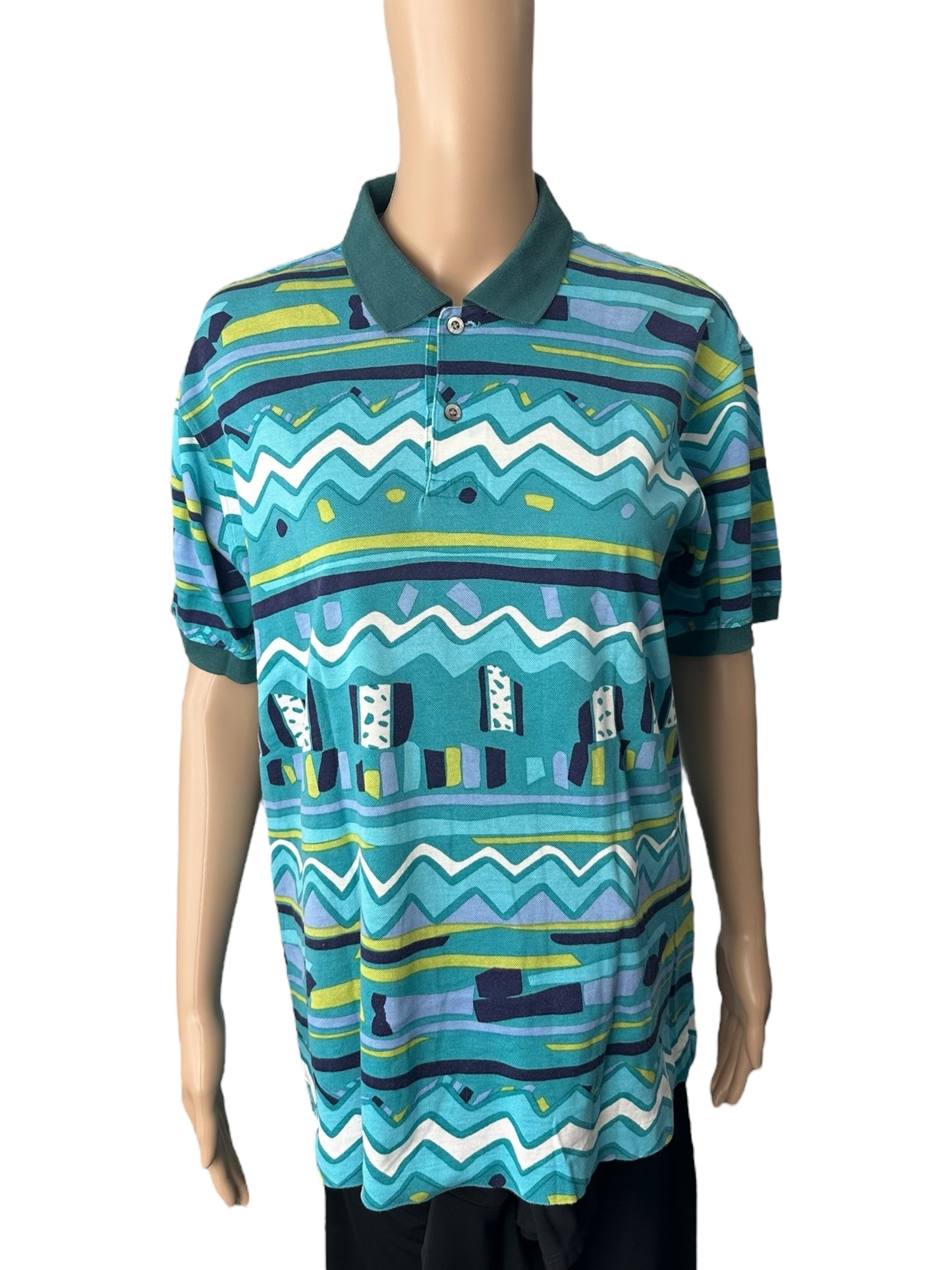 Yves Saint Laurent All-Over Print Polo Shirt
