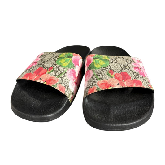Gucci Monogram Floral Slides