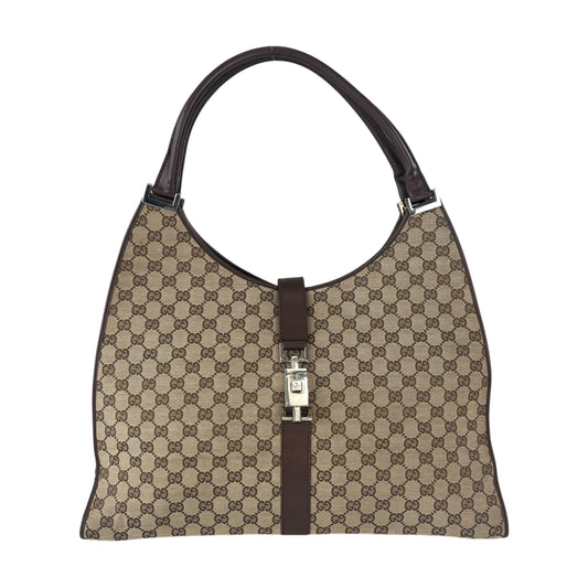 Gucci Monogram Large Bardot Shoulder Bag