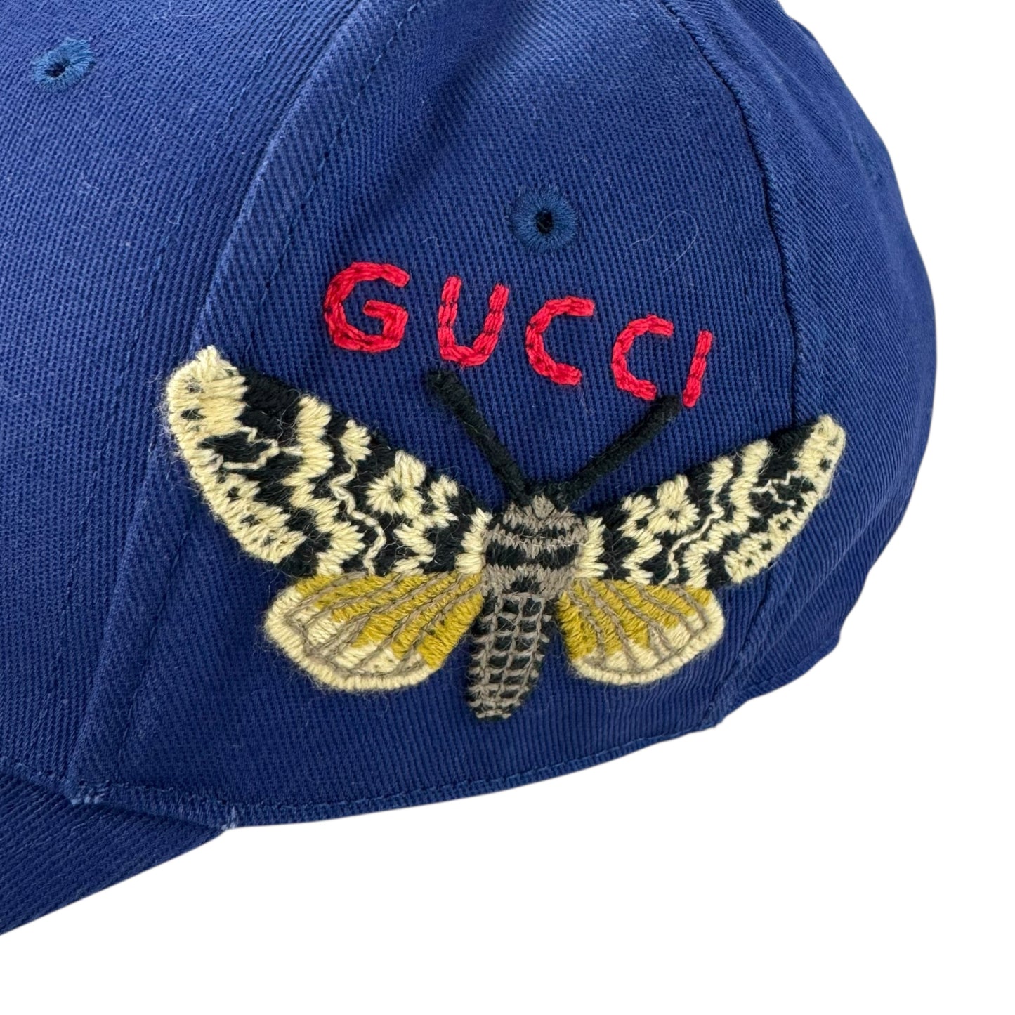 Gucci Blue Butterfly Yankees Baseball Cap