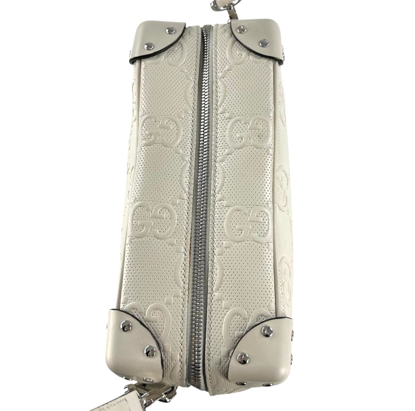 Gucci Ivory GG Embossed Shoulder Bag