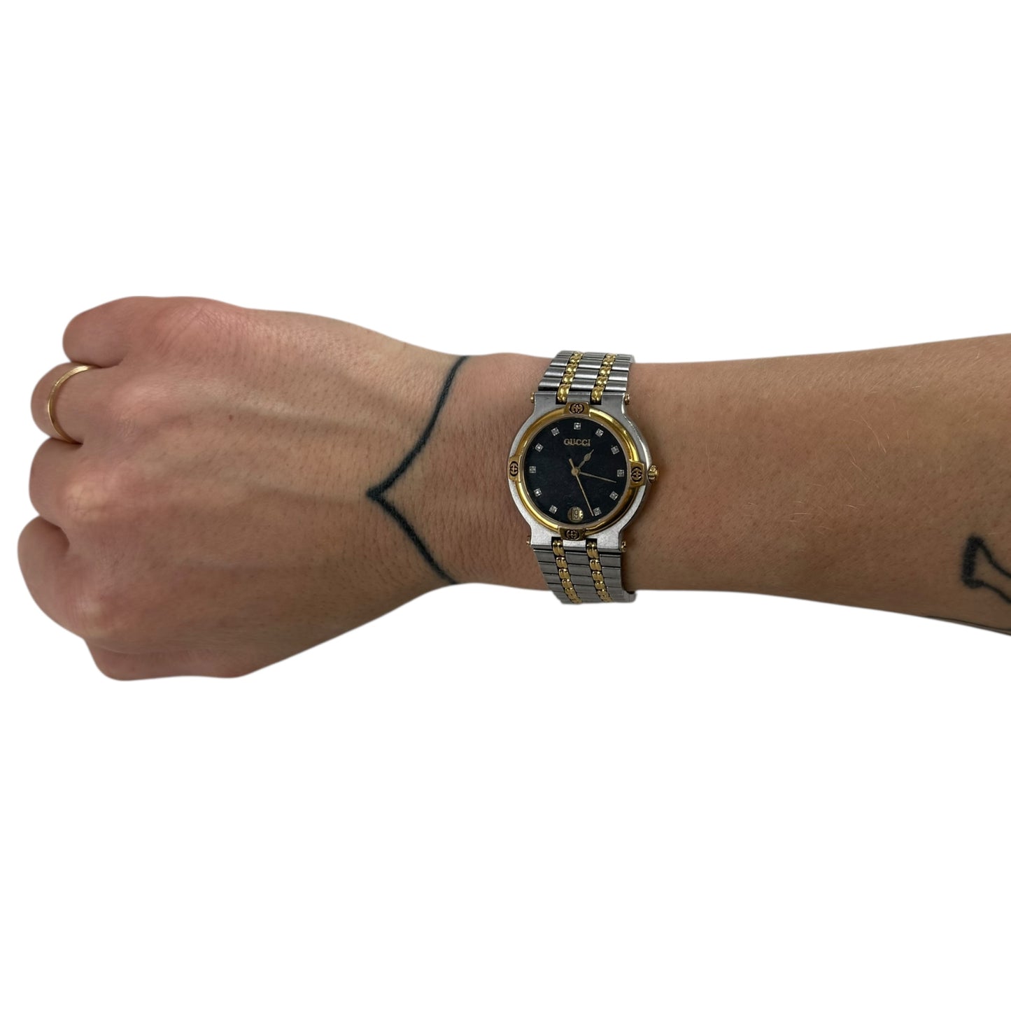 Gucci Vintage Diamond Bezel Watch