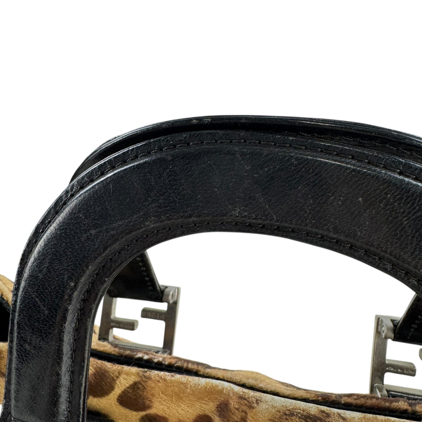Fendi Vintage Leopard Print Handbag