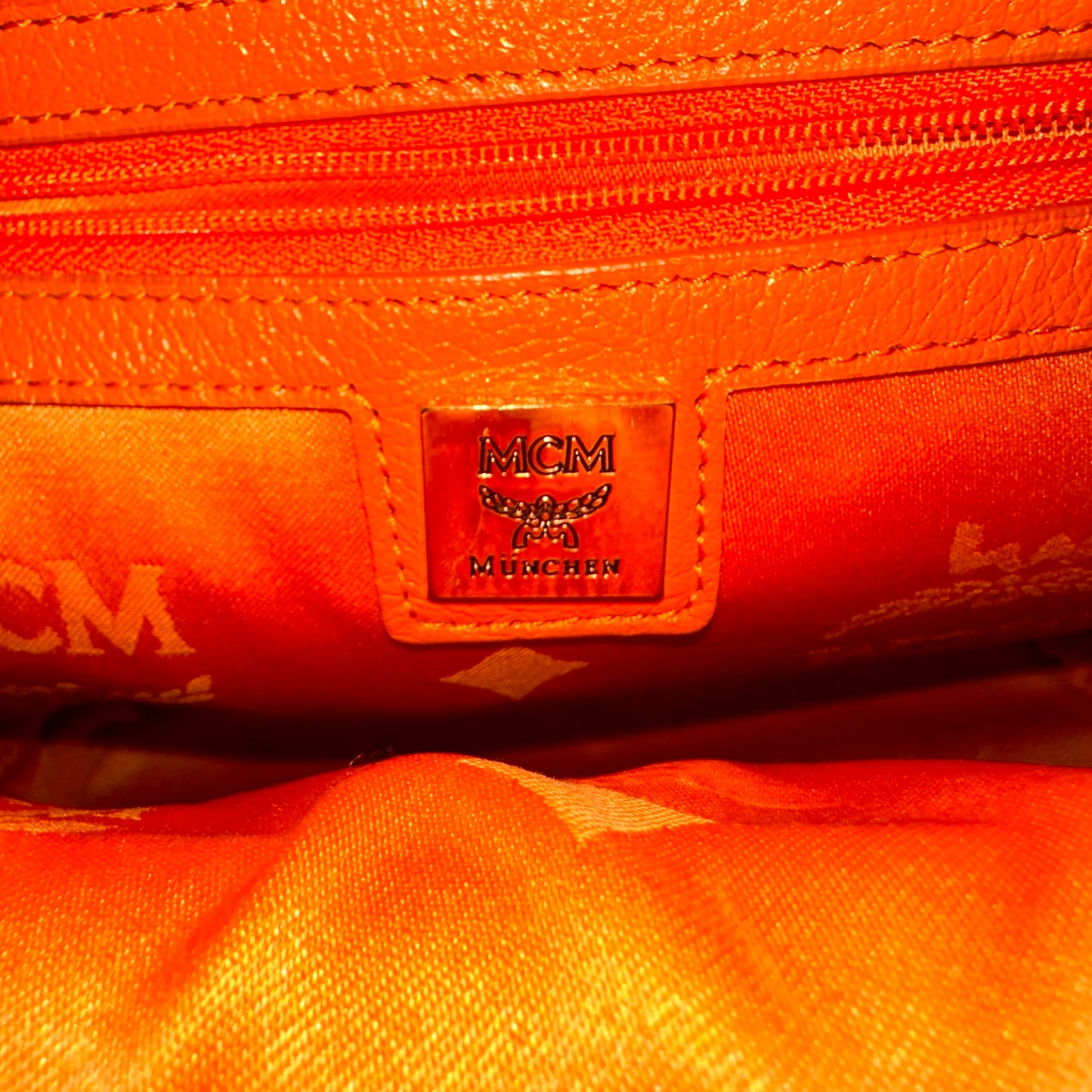 MCM Monogram Studded Backpack