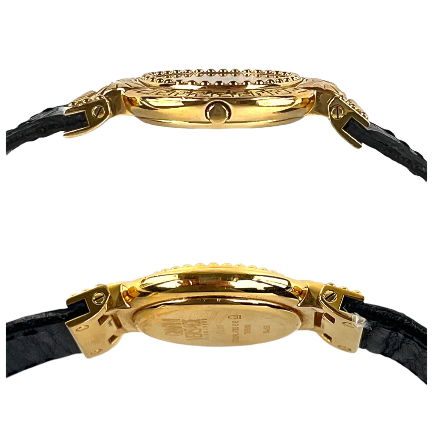 Versace Vintage La Greca & Medusa Leather Watch