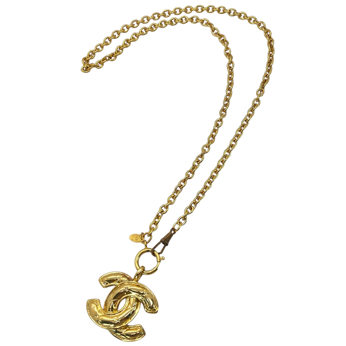 Chanel Vintage CC Matelasse Necklace