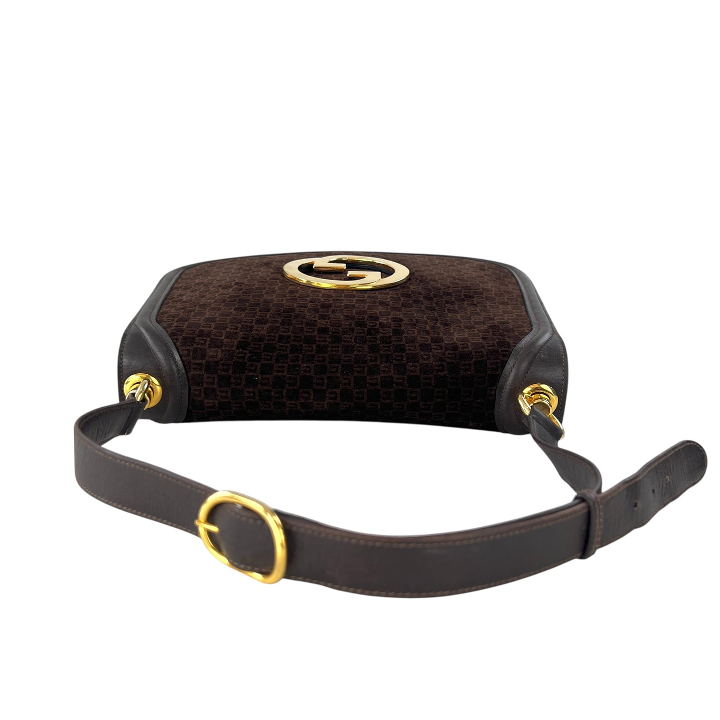 Gucci Vintage Suede Shoulder Bag