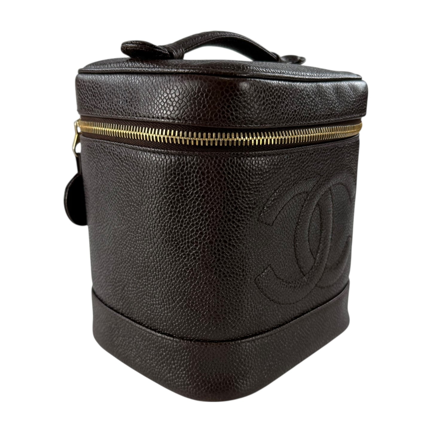 Chanel CC Caviar Leather Vanity Bag