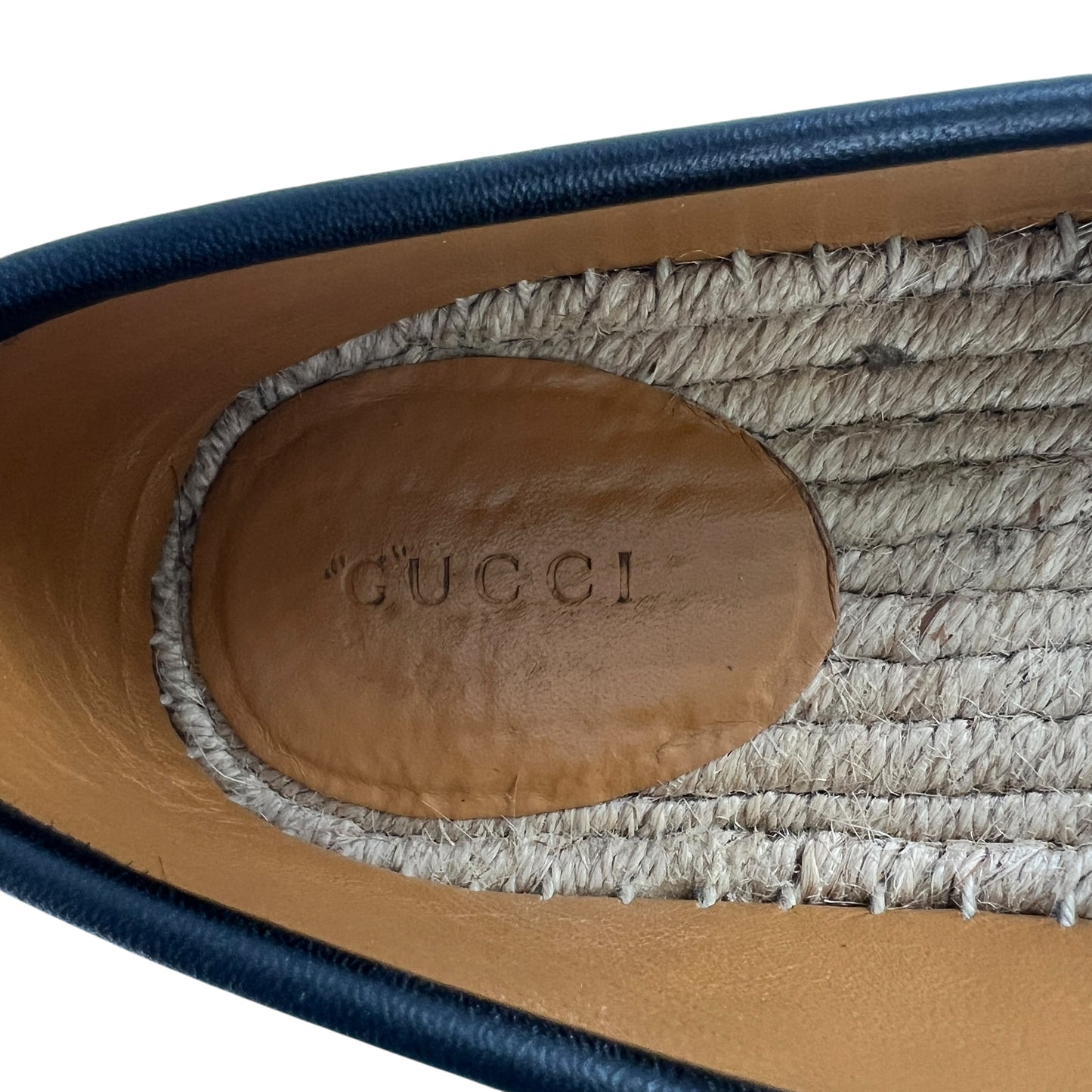 Gucci MicroGG Leather Espradilles