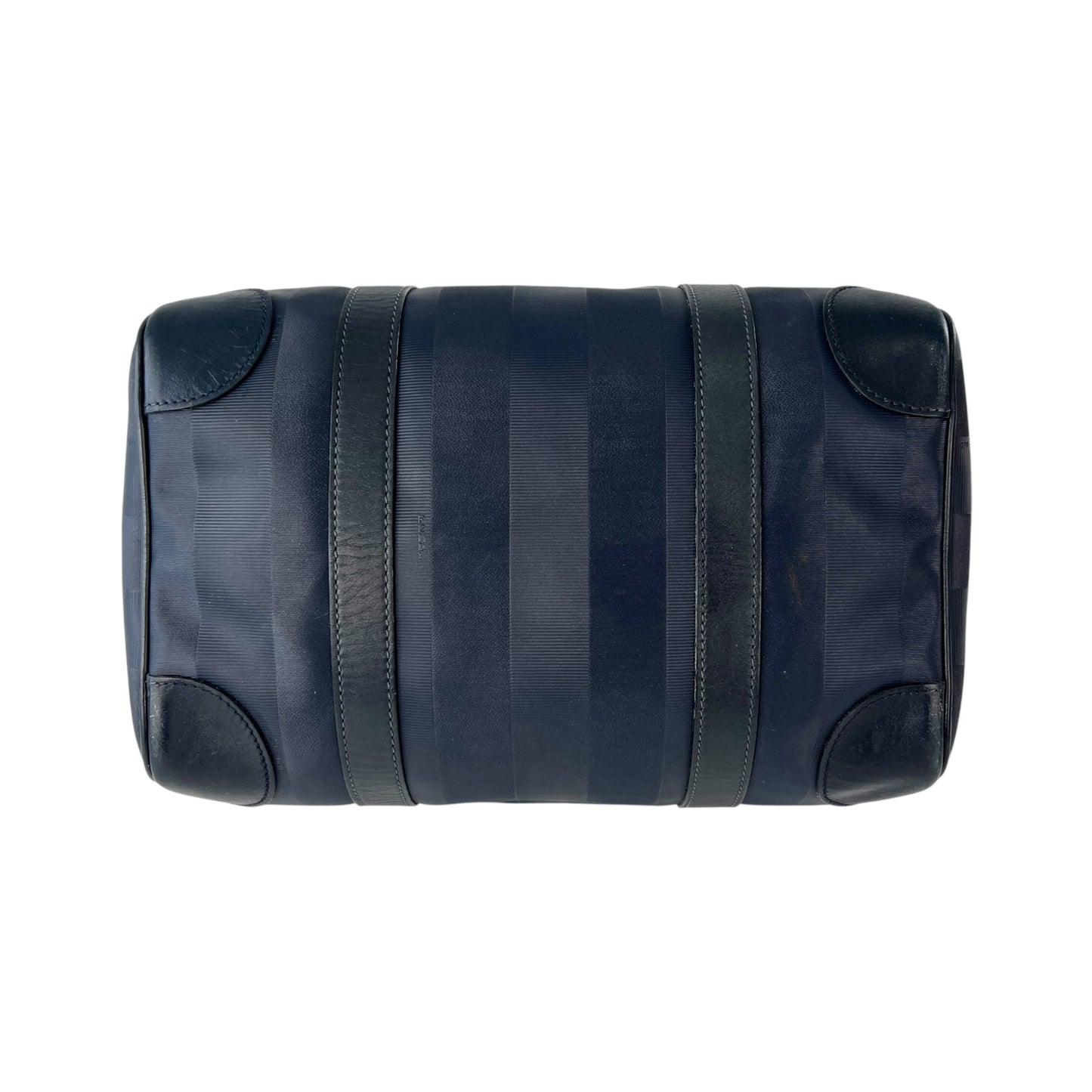 Fendi Vintage Pequin Boston Bag