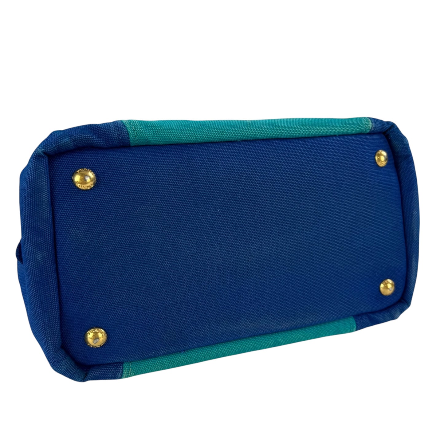 Prada Bicolor 2-Way Canapa Tote Bag