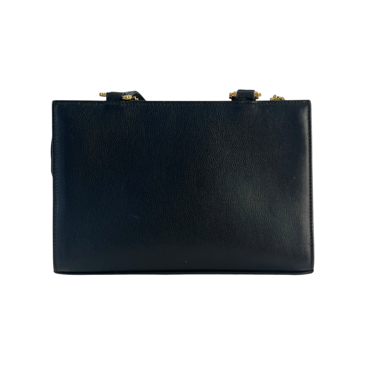 Versace Vintage Medusa Studded Shoulder Bag