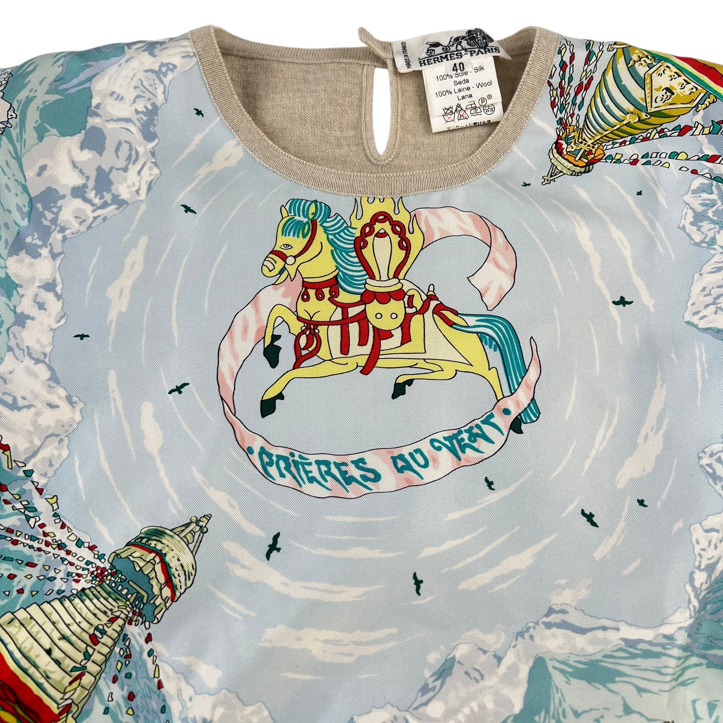 Hermes Twillaine Prayer in the Wind Shirt