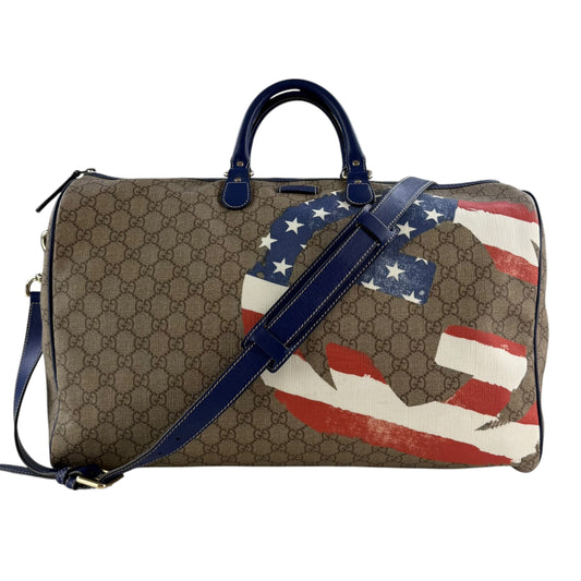 Gucci USA Flag GG Monogram Duffle Bag