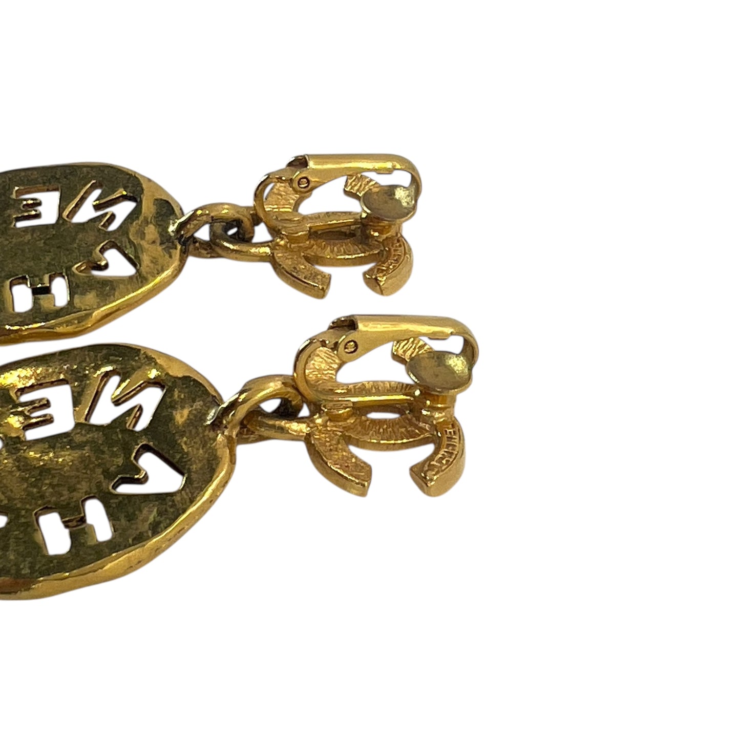 Chanel Vintage Plate Earrings