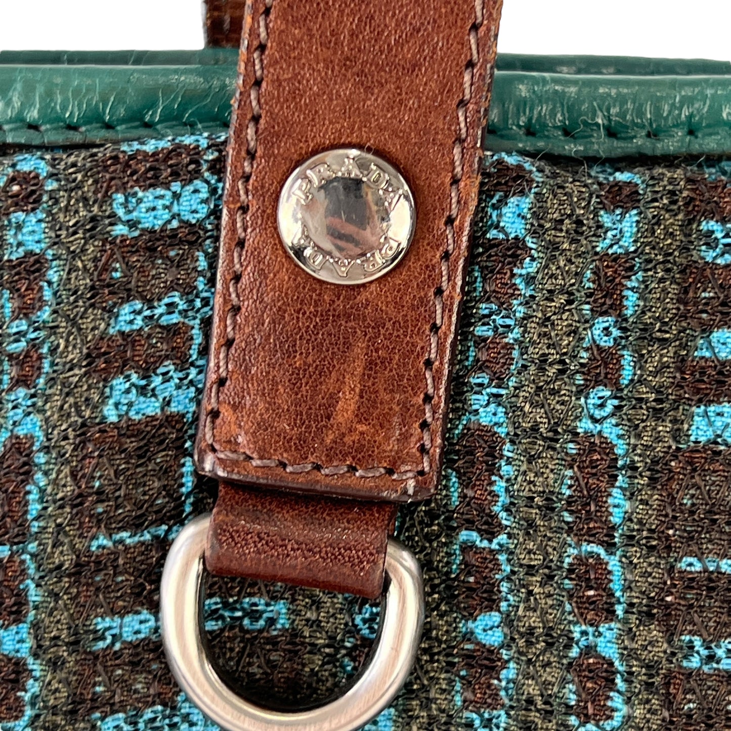 Prada Embroidered Tote Bag