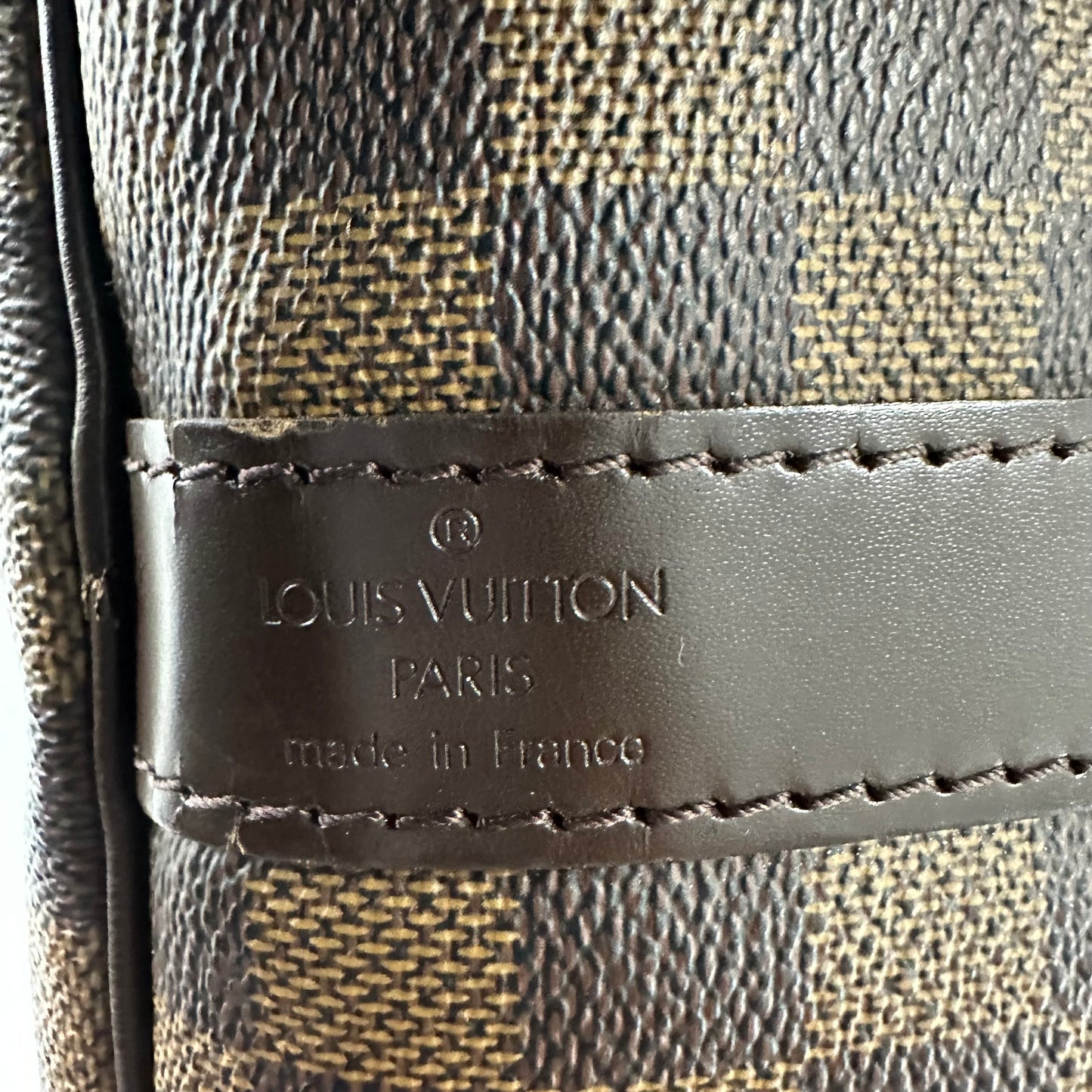 Louis Vuitton Damier Ebene Keepall Badouliere