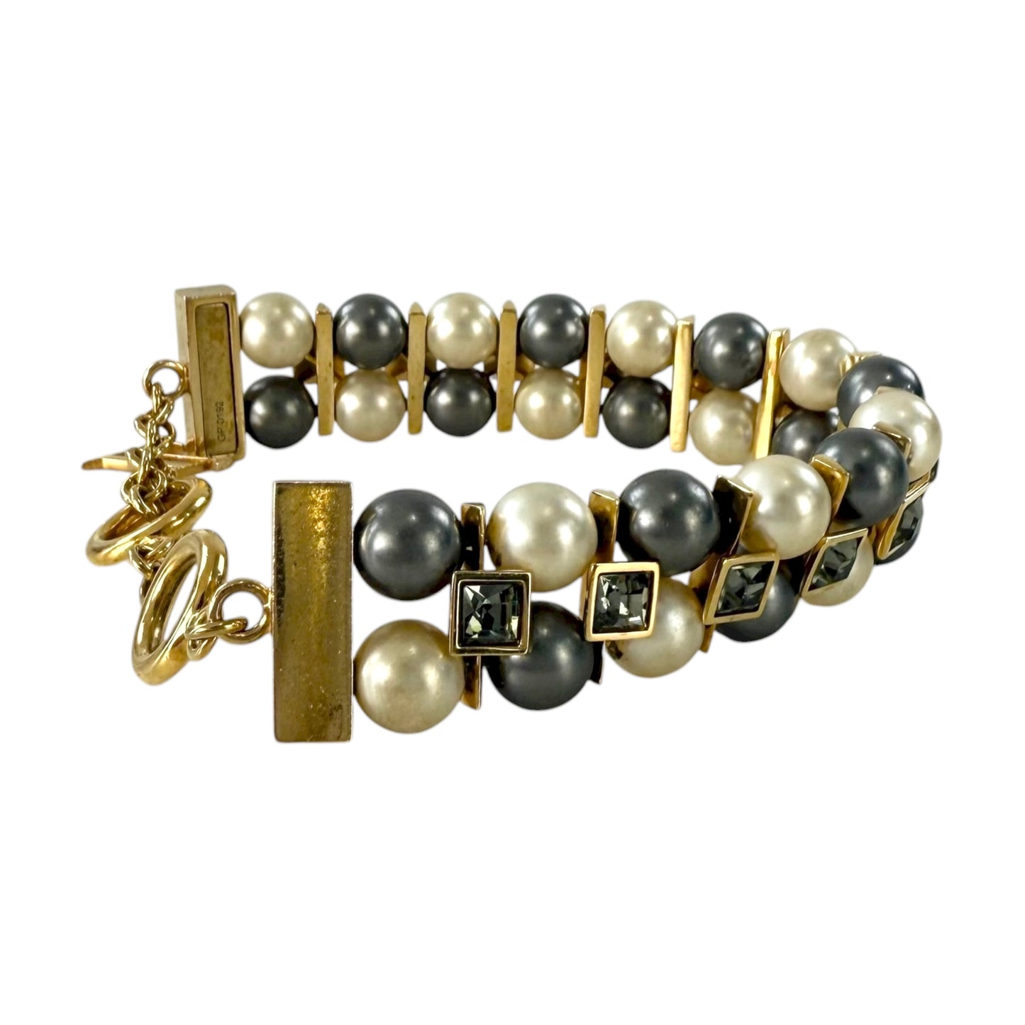 Louis Vuitton Cry Me A River Faux Pearl Gold Bracelet
