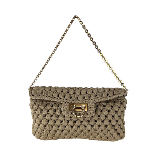 Ferragamo Puff Stitch Two-Way Chain Shoulder Bag