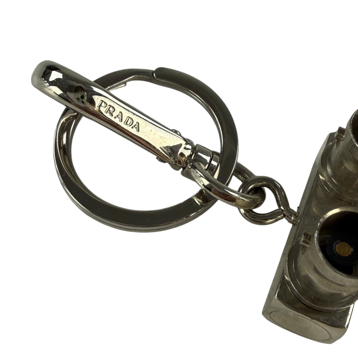 Prada Saffiano Robot USB Bag Charm Keychain "Steven"