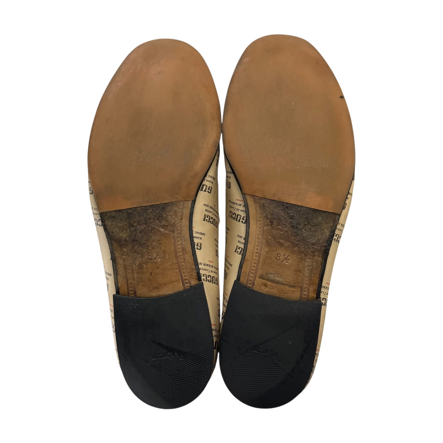 Gucci Print Horsebit Loafers