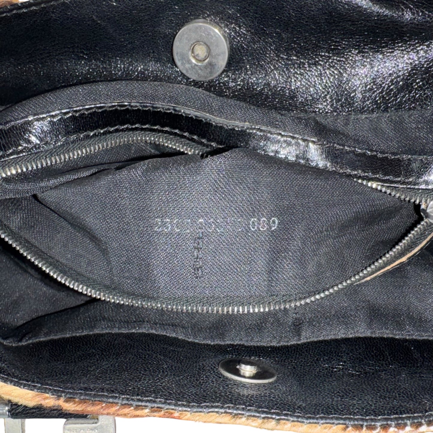 Fendi Vintage Leopard Print Handbag