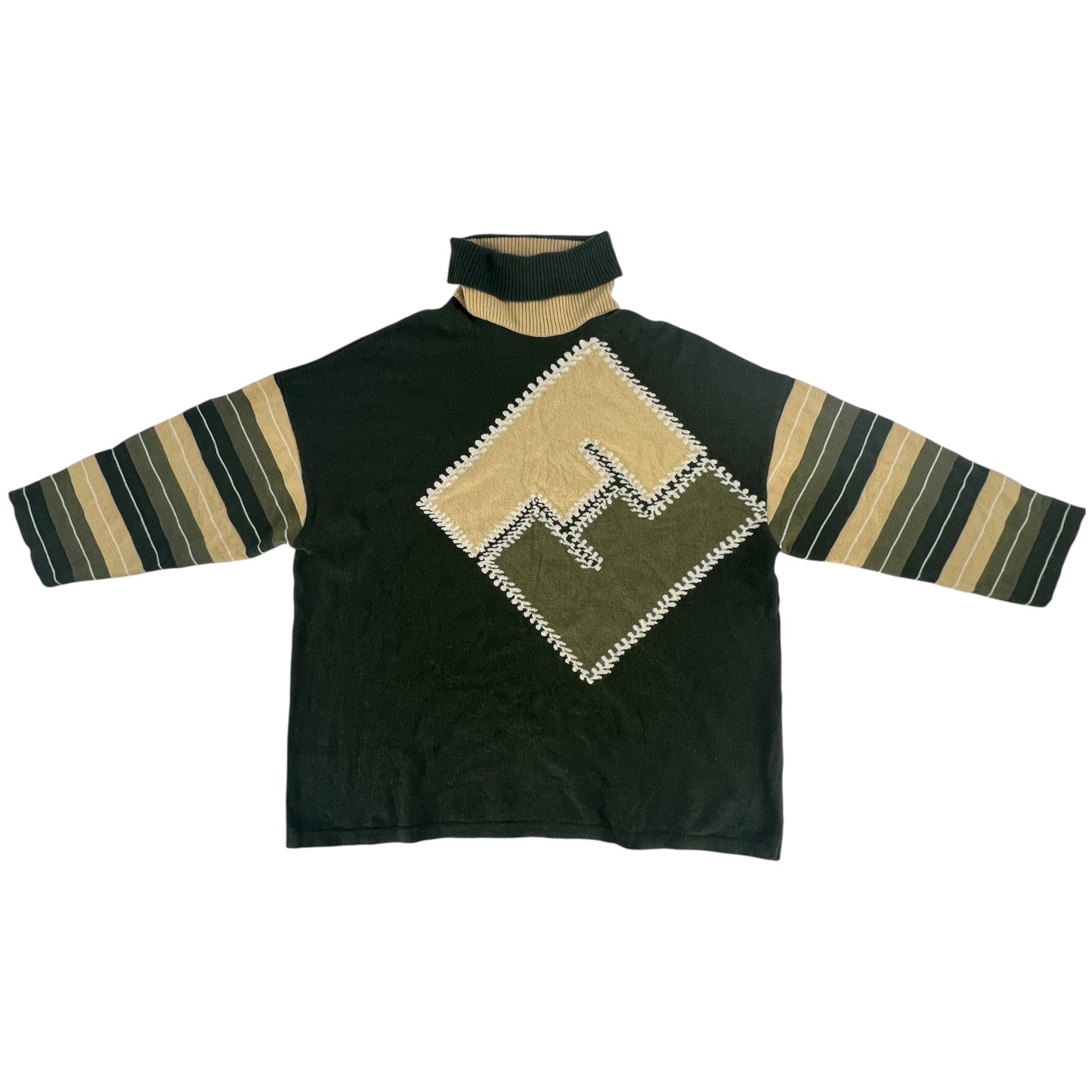 Fendi Vintage Wool & Cashmere Turtleneck Sweater