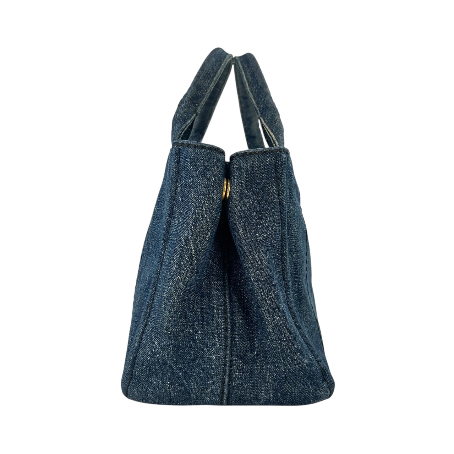 Prada Denim Canapa Tote Bag