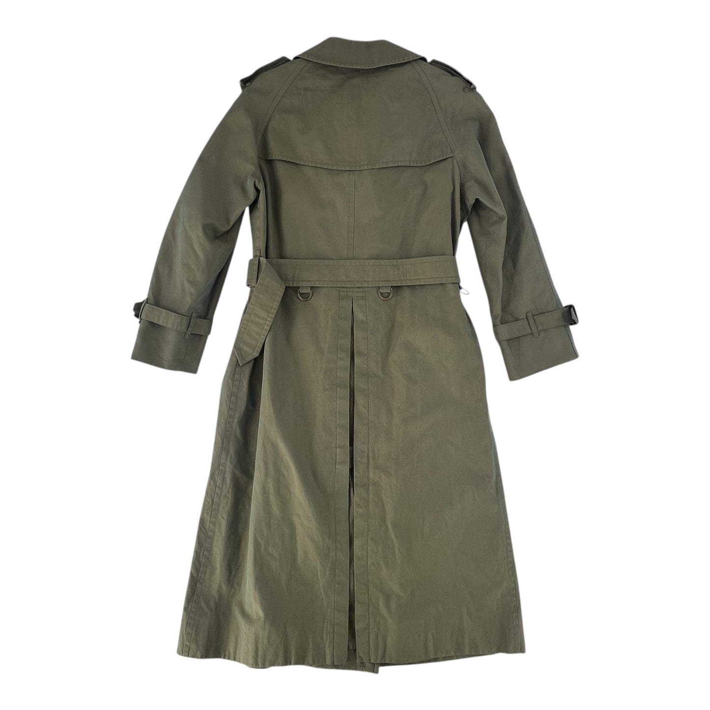 Burberry Green Khaki Trench Coat