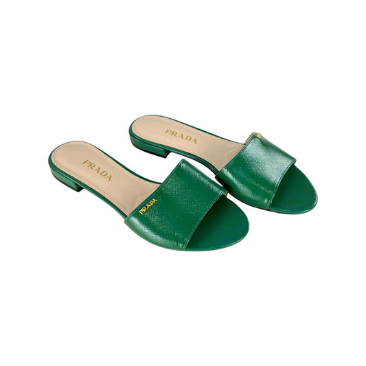 Prada Saffiano Leather Sandals