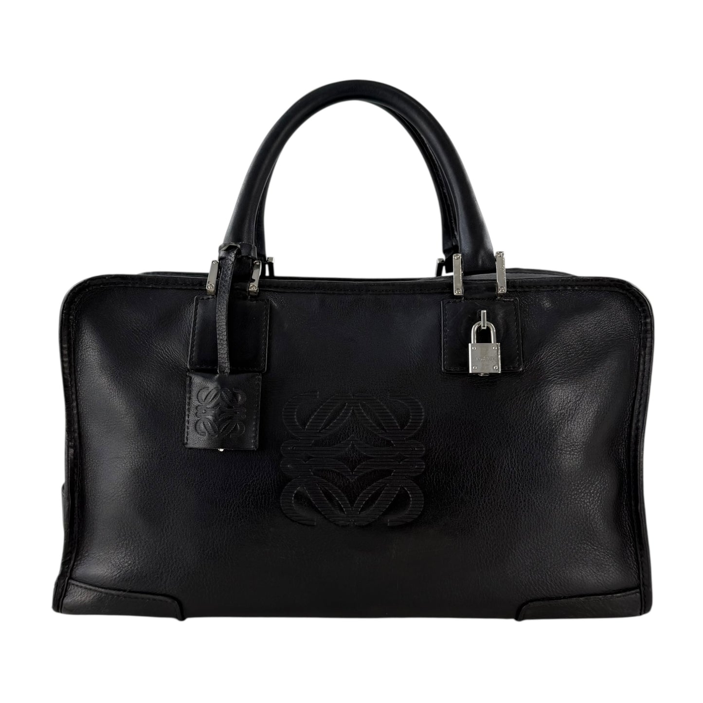 Loewe Amazona 36 Leather Boston Bag