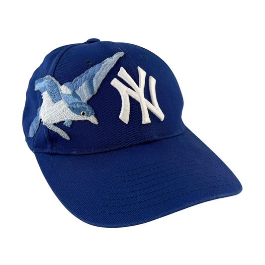 Gucci x MLB NY Yankees Blue Bird Baseball Cap Hat