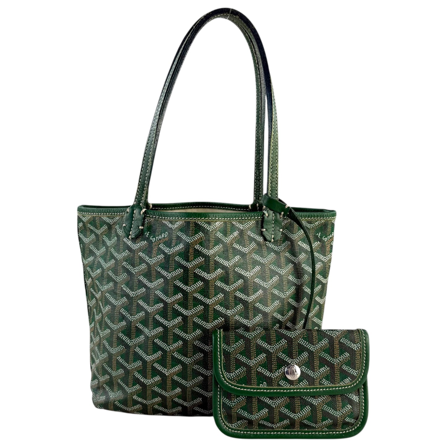 Goyard Saint Louis Junior Tote Bag & Pouch Wallet
