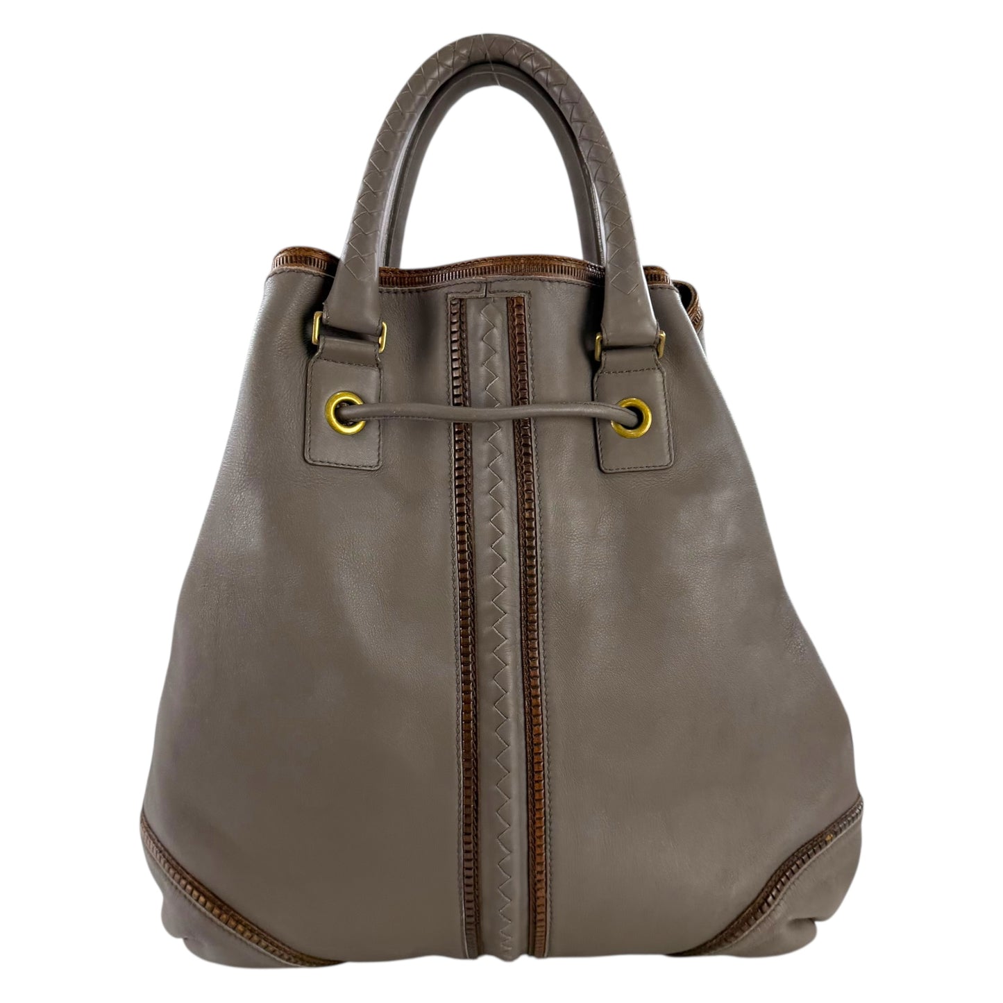 Bottega Veneta Leather Drawstring Tote Bag