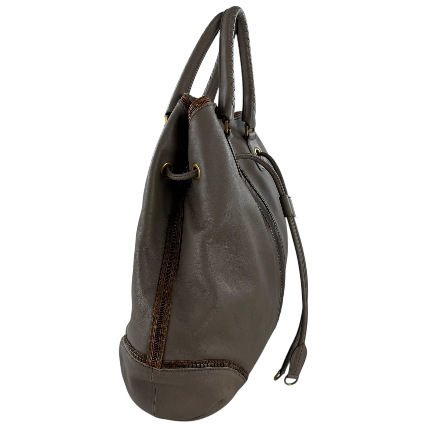 Bottega Veneta Leather Drawstring Tote Bag