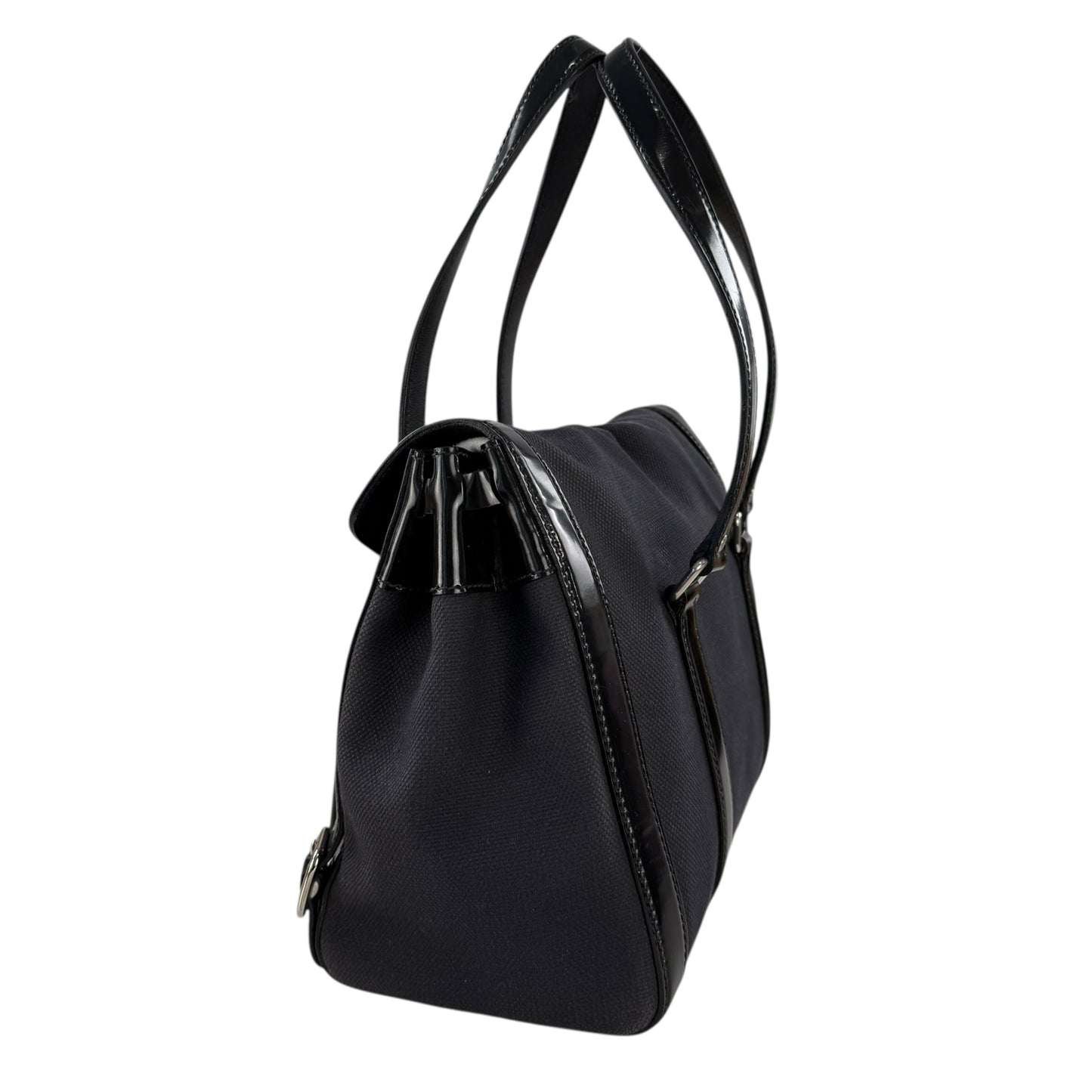 Prada Canvas Flap Shoulder Bag