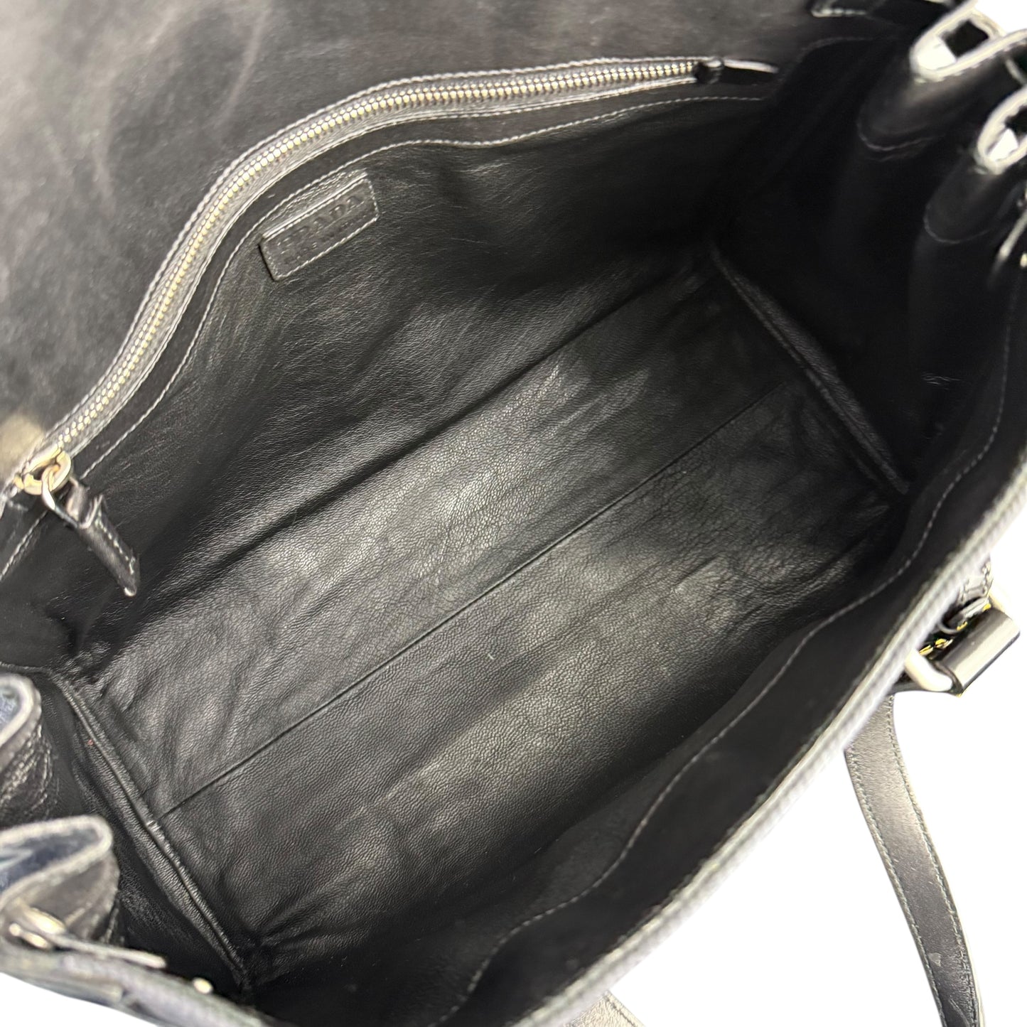 Prada Canvas Flap Shoulder Bag