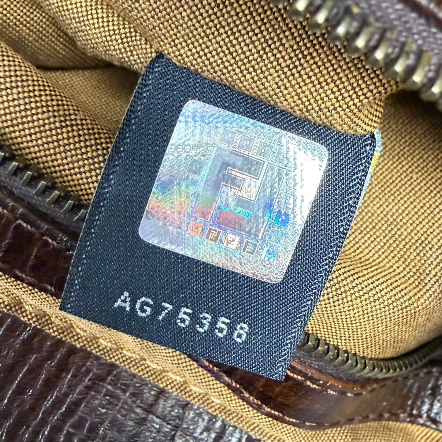 Fendi Etonico Zucca Monogram Handbag