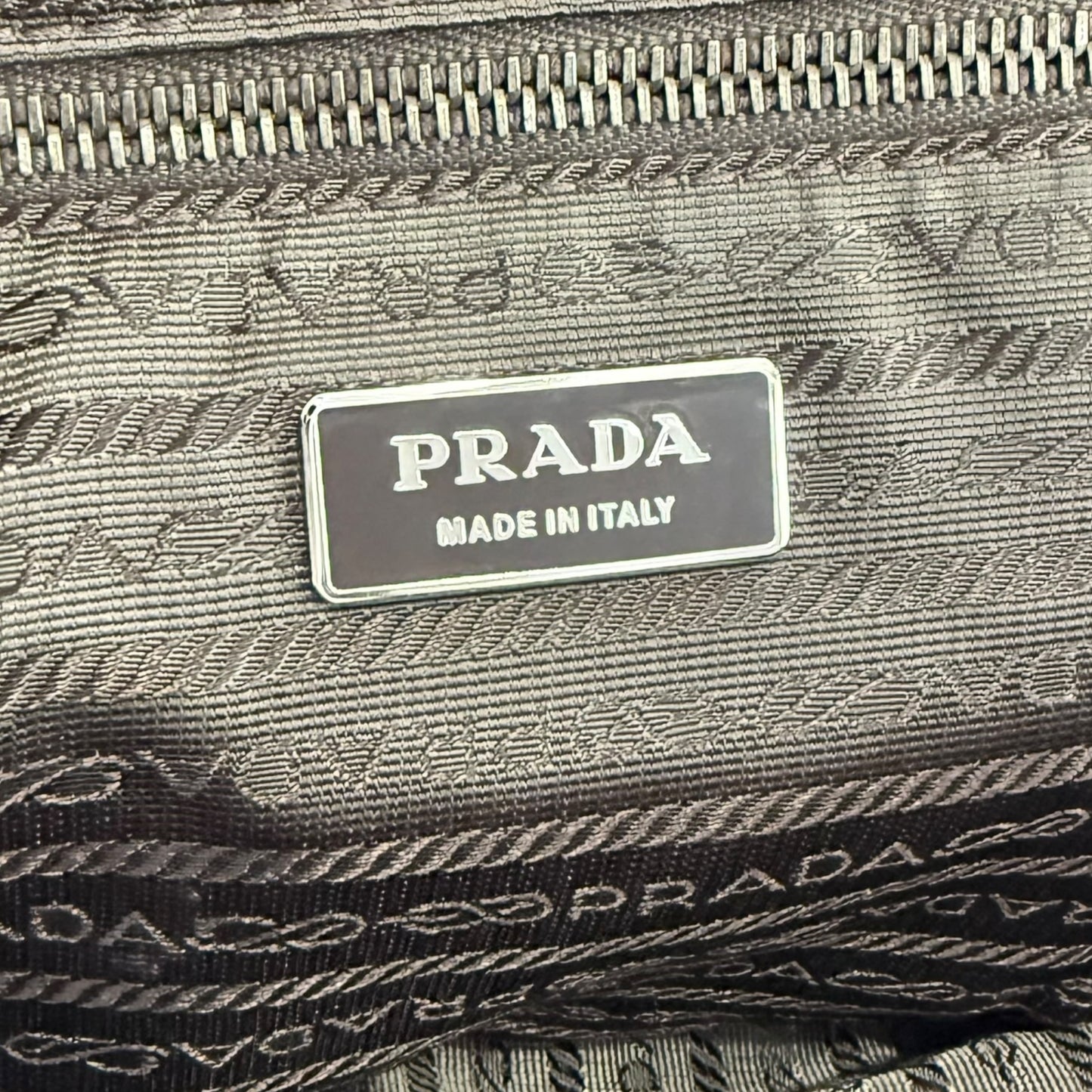 Prada Semitracolla Suede Shoulder Bag